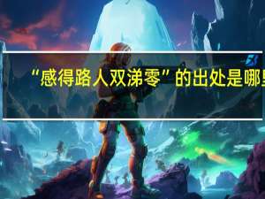 “感得路人双涕零”的出处是哪里