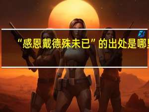 “感恩戴德殊未已”的出处是哪里