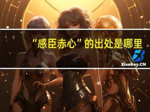 “感臣赤心”的出处是哪里