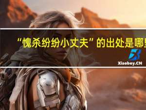 “愧杀纷纷小丈夫”的出处是哪里