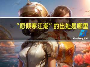 “愿倾寒江潮”的出处是哪里