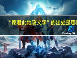 “愿君此地攻文字”的出处是哪里