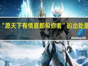 “愿天下有情底都似你者”的出处是哪里