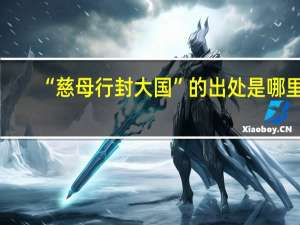 “慈母行封大国”的出处是哪里