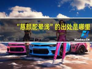 “慈颜酡晕浅”的出处是哪里