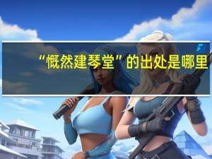 “慨然建琴堂”的出处是哪里