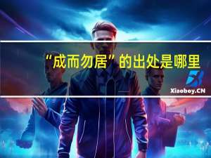 “成而勿居”的出处是哪里