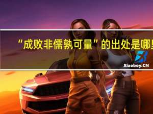 “成败非儒孰可量”的出处是哪里