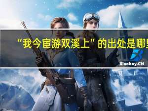 “我今宦游双溪上”的出处是哪里