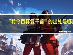 “我今百杯复千首”的出处是哪里