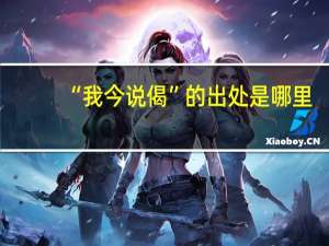 “我今说偈”的出处是哪里