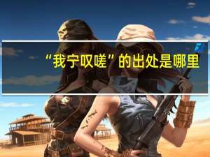 “我宁叹嗟”的出处是哪里