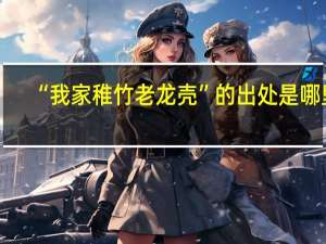 “我家稚竹老龙壳”的出处是哪里