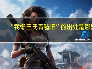 “我惭王氏青毡旧”的出处是哪里