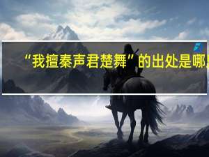 “我擅秦声君楚舞”的出处是哪里