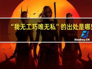 “我无工巧唯无私”的出处是哪里