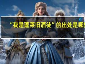 “我是蓬莱旧酒徒”的出处是哪里