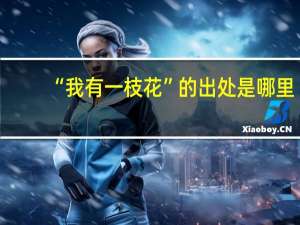 “我有一枝花”的出处是哪里