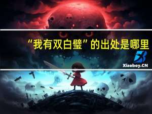 “我有双白璧”的出处是哪里