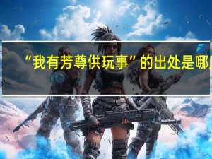 “我有芳尊供玩事”的出处是哪里