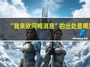 “我来欲问梅消息”的出处是哪里