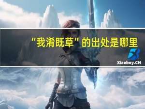 “我淆既草”的出处是哪里