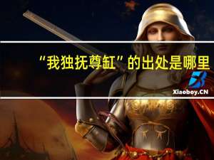 “我独抚尊缸”的出处是哪里