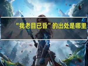 “我老目已昏”的出处是哪里