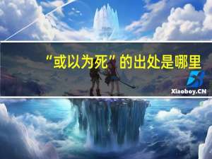 “或以为死”的出处是哪里
