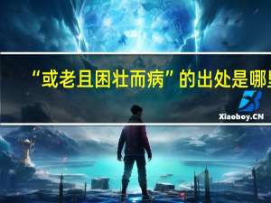 “或老且困壮而病”的出处是哪里