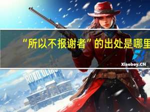 “所以不报谢者”的出处是哪里