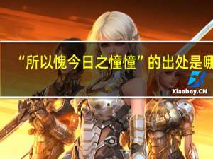 “所以愧今日之憧憧”的出处是哪里
