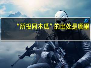 “所投同木瓜”的出处是哪里