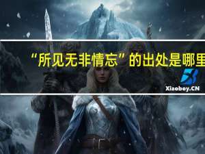 “所见无非情忘”的出处是哪里