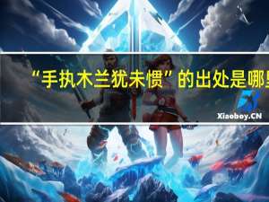 “手执木兰犹未惯”的出处是哪里