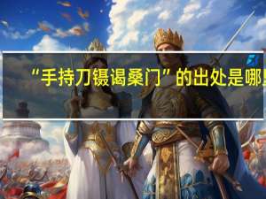 “手持刀镊谒桑门”的出处是哪里