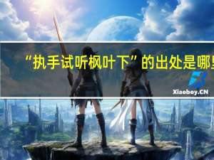 “执手试听枫叶下”的出处是哪里