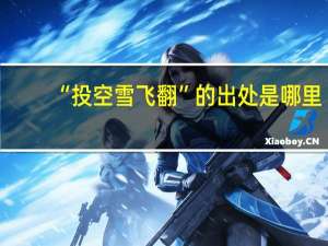 “投空雪飞翻”的出处是哪里