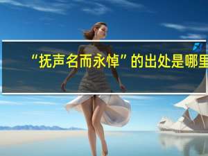 “抚声名而永悼”的出处是哪里