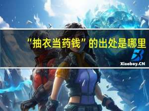 “抽衣当药钱”的出处是哪里
