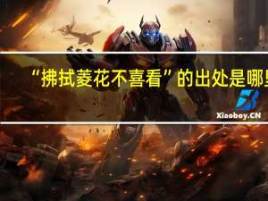 “拂拭菱花不喜看”的出处是哪里