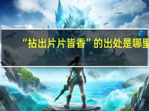 “拈出片片皆香”的出处是哪里