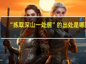 “拣取深山一处居”的出处是哪里