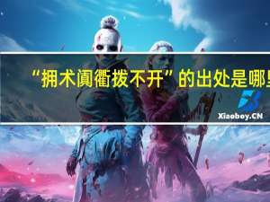 “拥术阗衢拨不开”的出处是哪里