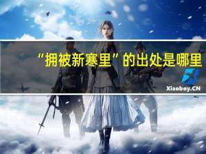 “拥被新寒里”的出处是哪里