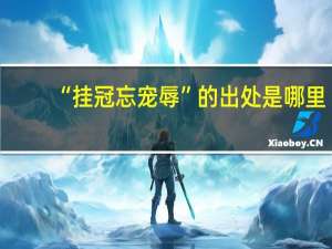 “挂冠忘宠辱”的出处是哪里