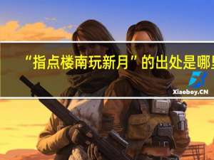 “指点楼南玩新月”的出处是哪里