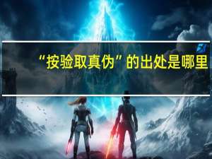 “按验取真伪”的出处是哪里