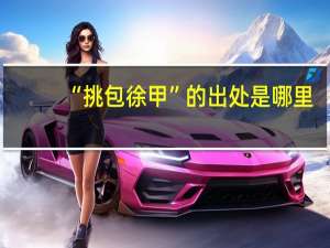 “挑包徐甲”的出处是哪里