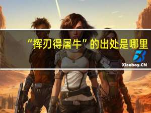 “挥刃得屠牛”的出处是哪里